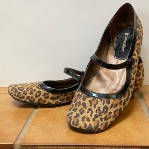 Naturalizer leopard print mary jane shoes